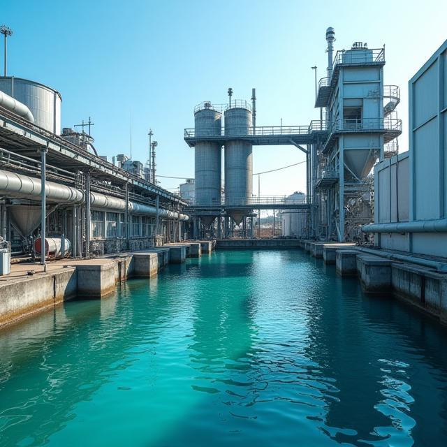 Concrete plant water recycling system